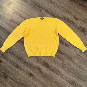 Polo By Ralph Lauren Vintage Yellow Cotton Sweater